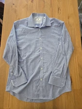 Ryan Seacrest Distinction Mens Slim-Fit Non-Iron Stretch Dress Shirt 16 32/33