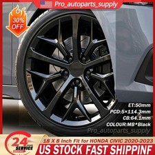 New 18 X 8 Black Replacement Wheel Rim For 2020-2023 Honda Civic Us Stock