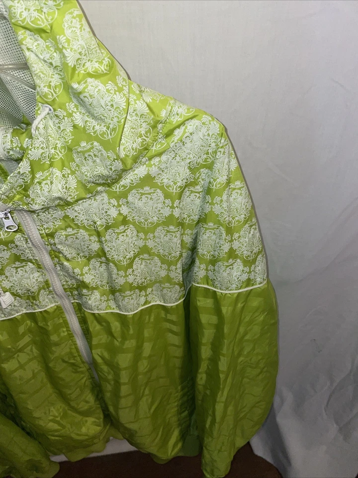 Live Mechanics Womens Full Zip Hoodie Size 4XL Green White Outdoors Athleisure - Image 4 of 4