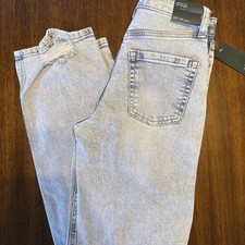 Wild Fable Women  s Light Wash 90s Straight Leg Distressed Jeans Highest Rise