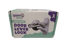Wappa Baby Childproof Door Lever Lock 2-Pack White. Brand New