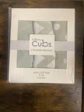 Comfy Cubs 3 Swaddle Blankets S/M 7-14 Pounds Baby 100 Cotton New 