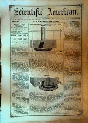 Scientific American February 23 1850 Water Wheels Shingle & Stave Machine
