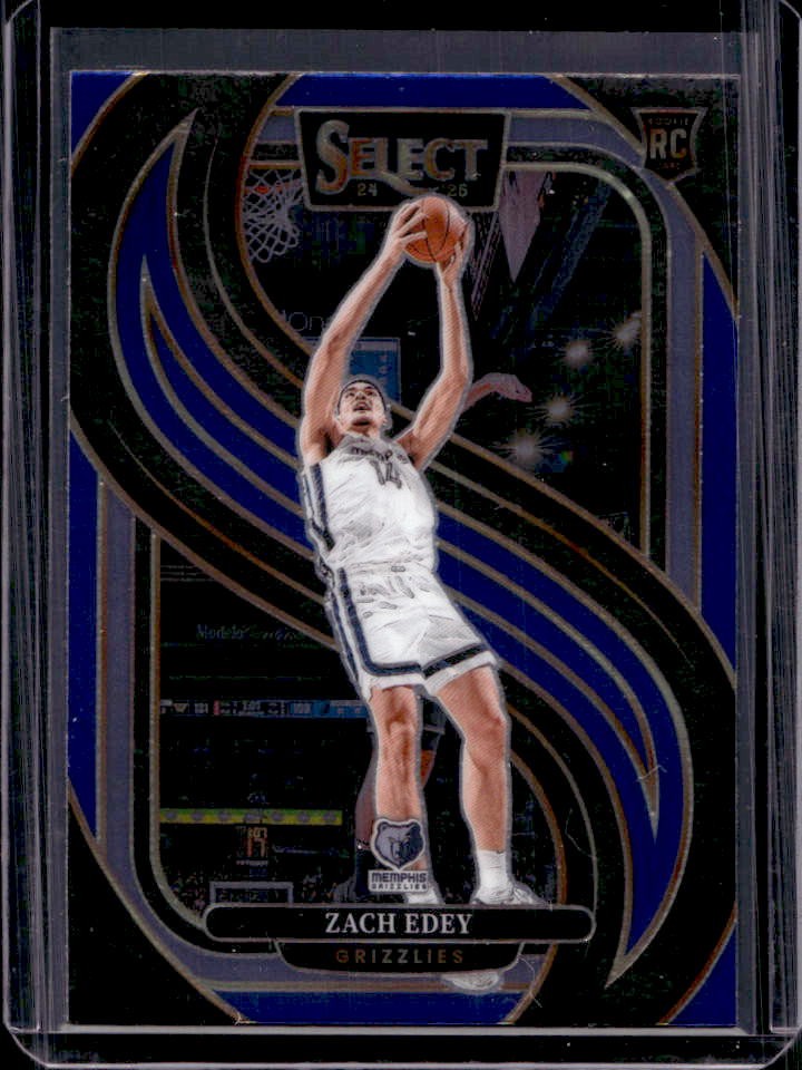 2024-25 Select Zach Edey Premier RC Blue Retail Rookie #192 Grizzlies
