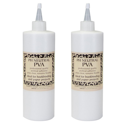 Books by Hand Ph Neutral Adhesive, Archival Quality Acid-Free Dries Clear and Qu