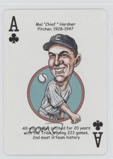 2005 Presents Cleveland Indians Baseball Heroes Playing Cards Mel Harder 1p37