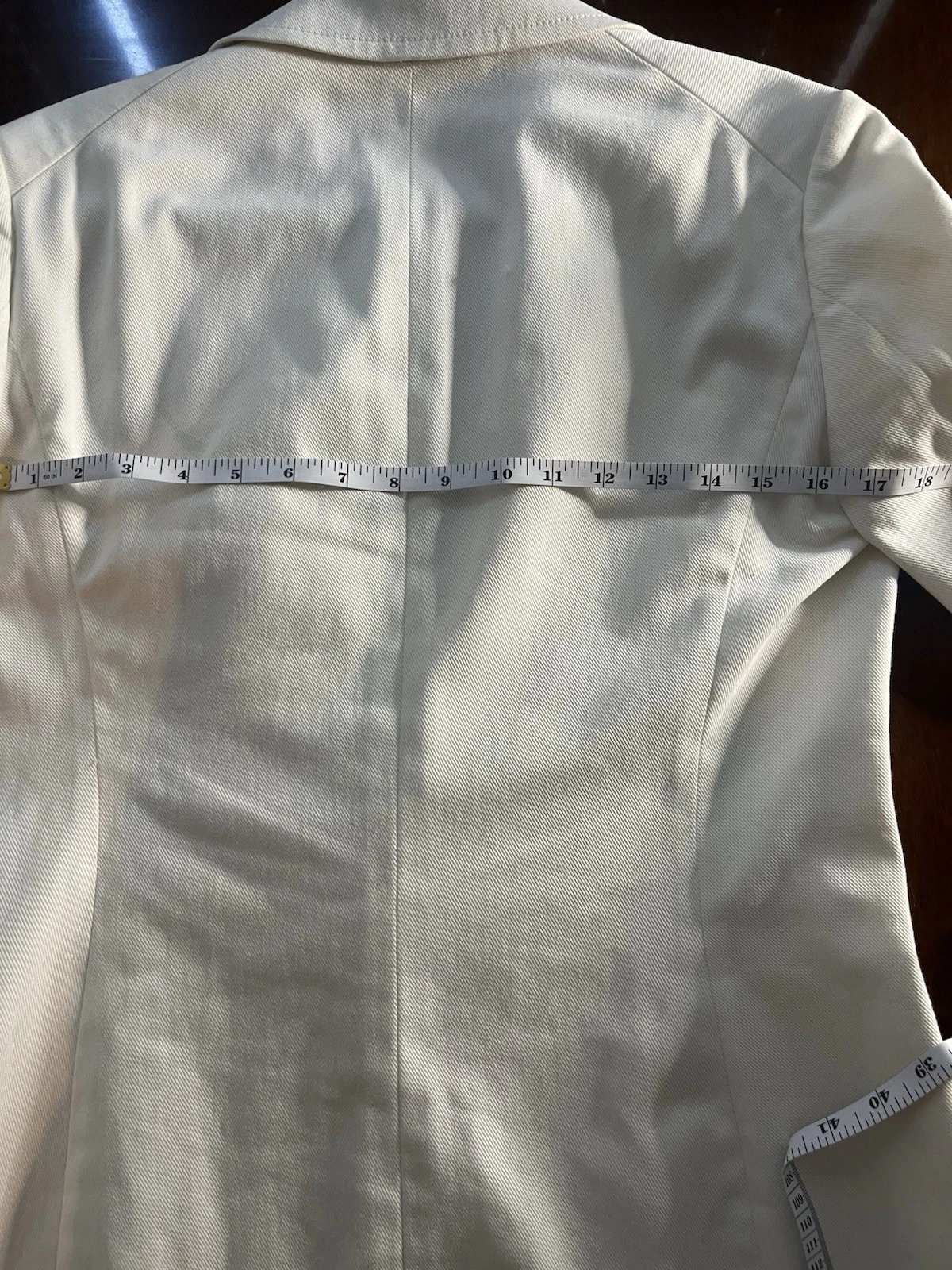 OFF WHITE Salvatore Ferragamo Vestito Giacca Donna 48 Off White Un Bottone Vestito Giacca