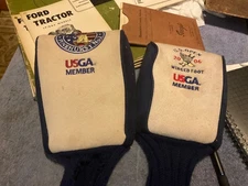 2005 2006 USGA Golf Head Covers Socks Need Repair Winged Foot Lot Of 2