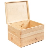 Spielzeugkiste 24 Liter Holzkiste 40X30 Aufbewahrungskiste Holzbox Allzweckbox