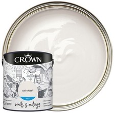 New unopened Crown Emulsion Matt Sail White Paint 2.5L