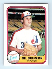 Bill Gullickson Expos 1981 Fleer Baseball Card #150