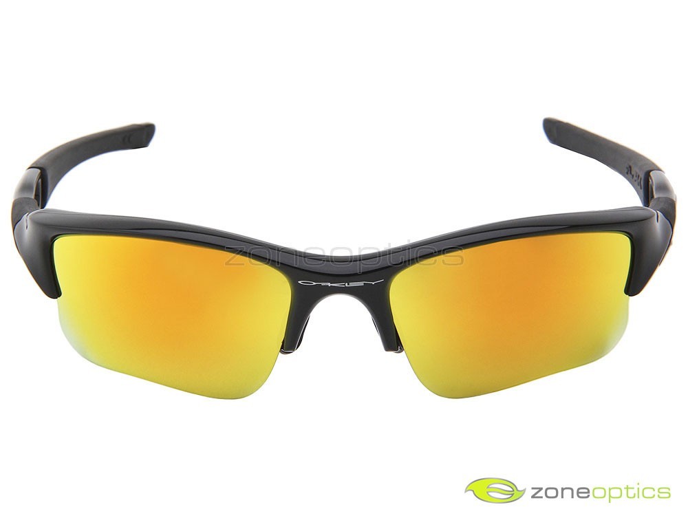 Oakley Flak Jacket XLJ Sunglasses 03-899 Polished Black/Fire