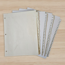 Side-Numbered Exhibit Tabs 1-100 with Laminated Tabs (Pre-Owned, 3-Hole Punched)