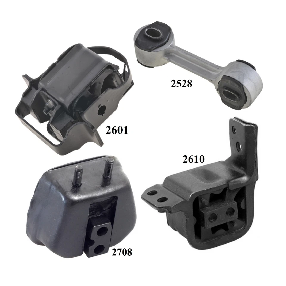 4PCS MOTOR & TRANS MOUNT FIT OLDSMOBILE FIRENZA 2.8L / PONTIAC SUNBIRD 3.1L - MT - Image 2 of 4