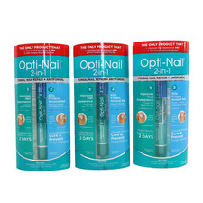 3 PACK Opti-Nail 2-in-1 Toe Nail Fungus Treatments Plus Antifungal EXP 11/2025