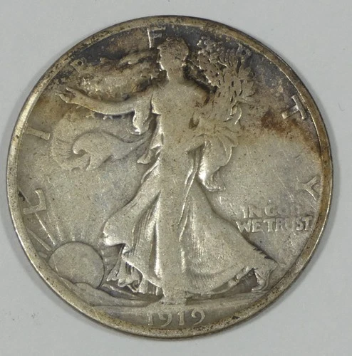 1919-S Walking Liberty Half Dollar VERY GOOD Silver 50c