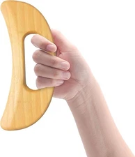 Wooden Cellulite Massager - Full Body Gua Sha Tool for Muscle Scraping & Back Ma