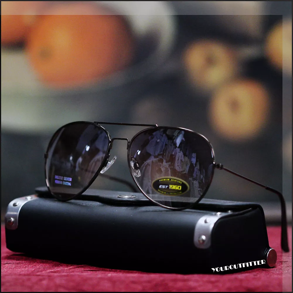 NEW MENS GLASSES POLICE COP PILOT AVIATOR FREE STYLE GOLD BEACH COOL