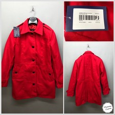 New Josephine Women’s Red Extra Fine Wool Blend Trench Coat Xl