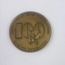 Bronze Token The News Times Danbury Connecticut 100 Year Coin