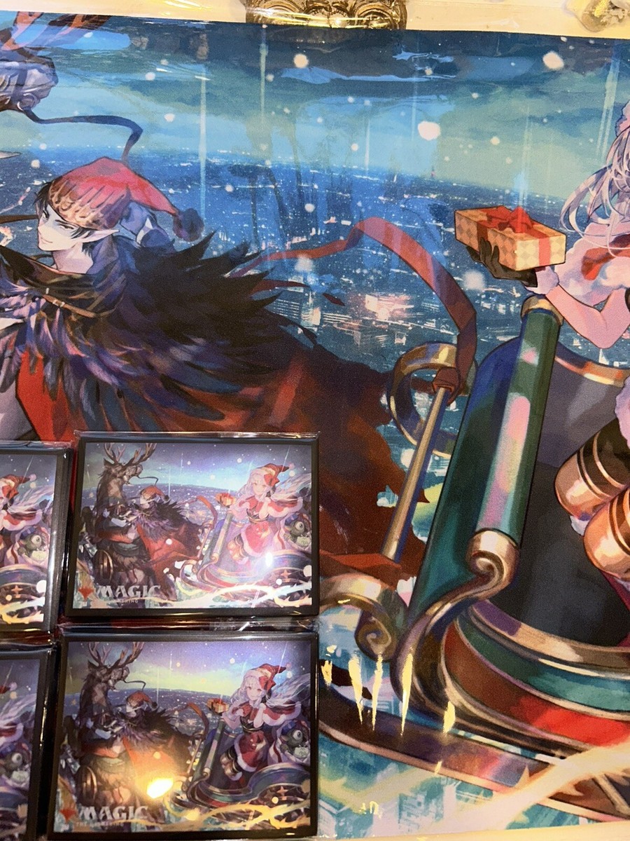 MTG Wandering Emperor Christmas Playmat & Sleeve 120 Sheets MTG Wandering Emperor Christmas Playmat & Sleeve 120 Sheets