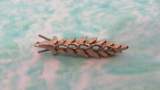 Gold Tone Hair Clip with a Flower Pattern 1.5"
