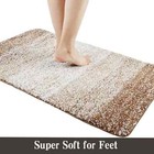 2x Bathroom Mat Non Slip Bath Rug Water Absorbent Toilet Pedestal Kitchen
