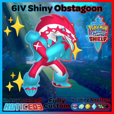   Shiny OBSTAGOON 6IV Battle Ready  Pokemon Gen 8  Fast Galar 