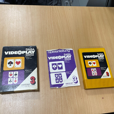 SABA VIDEOPLAY  SYSTEM FAIRCHILD  VIDEOCART 3 Black Jack