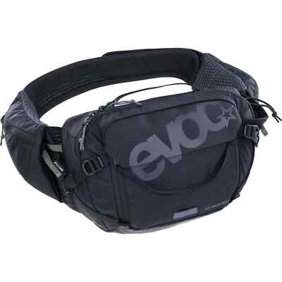 EVOC Hip Pack Pro 3 mit 1,5 l Blase - Schwarz (Ventiflap, Werkzeugtasche)