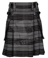 Scottish Grey Watch Tartan KILT - Traditional Casual Utility Tartan Kilts
