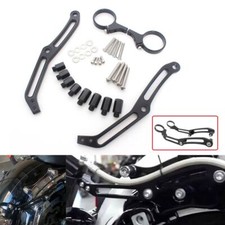 Remote Reservoir Rear Suspension Shocks Mounting Brackets For Harley Road Glide