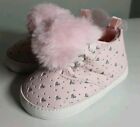 New Size 2) Baby Girl'S First Step By Stepping Stones Pink Heart Shoes