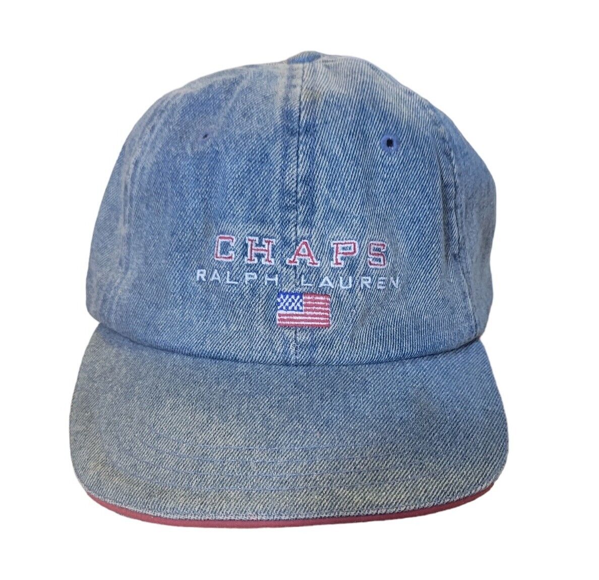 帽子 CHAPS RALPH LAUREN SQUADRON CAP 90s Vintage 90's Embroidered Denim Style CHAPS RALPH LAUREN Hat