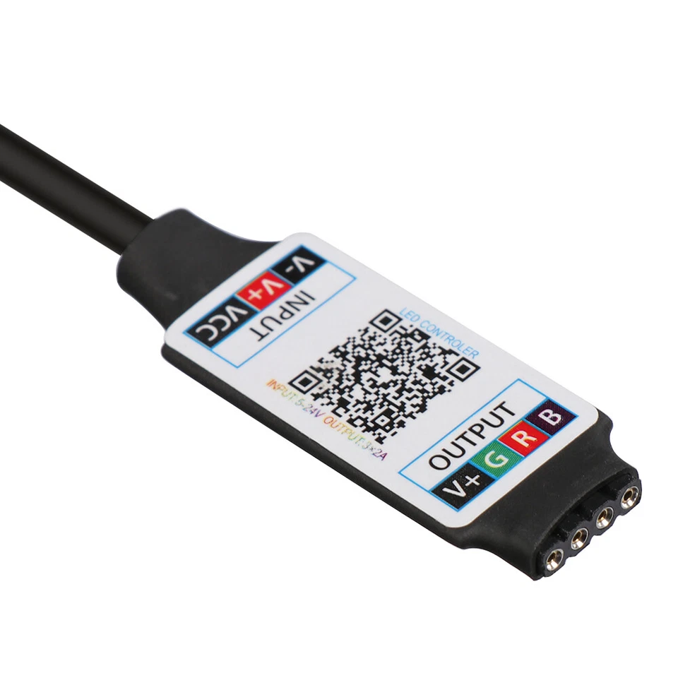 Mini LED Bluetooth RGB Strip Light Controller Wireless Smart Phone Control *156 - Image 4 of 4