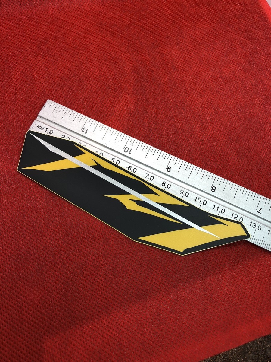 新品未使用！26日enoi phamtom ファントム　enfステッカー2枚付き FZ1 FAZER New Genuine Yamaha Black Yellow Silver FZ1 Emblem