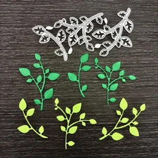 Leaf Metal Cutting Dies Stencils Plants Leaves Embossing Metal Die Cuts Template