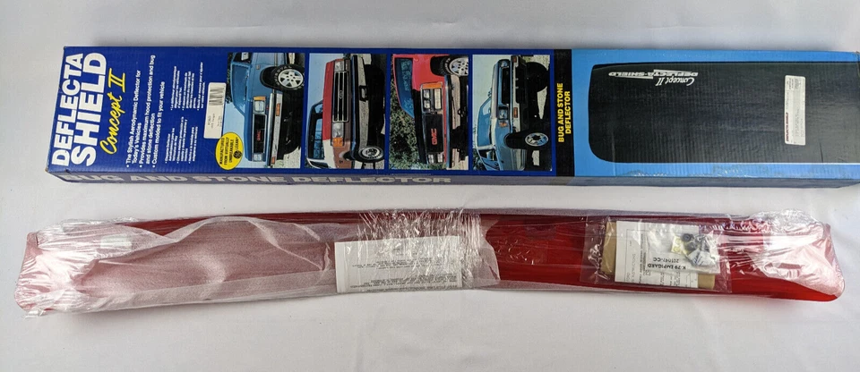 RED Lexan Front Hood Air Delector Bug Shield for 1993-1997 Ford Ranger - Изображение 2 из 4