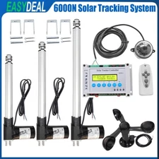 6000N Solar Panel Tracking System Dual Axis W/ 12V Linear Actuator W/ Anemometer