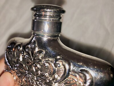 Vintage Silver-Plated(?)Godinger Tarnish-Resistant Alcohol Flask