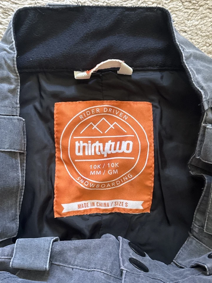 ThirtyTwo Wooderson Men's Snowboard Pants Size Small Gray - Image 4 of 4