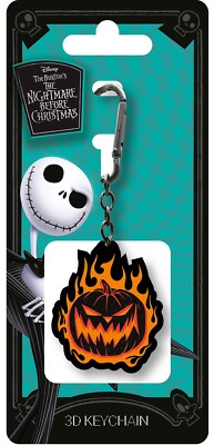 The Nightmare Before Christmas Flaming Pumpkin Schlüsselanhänger 3D Keychain