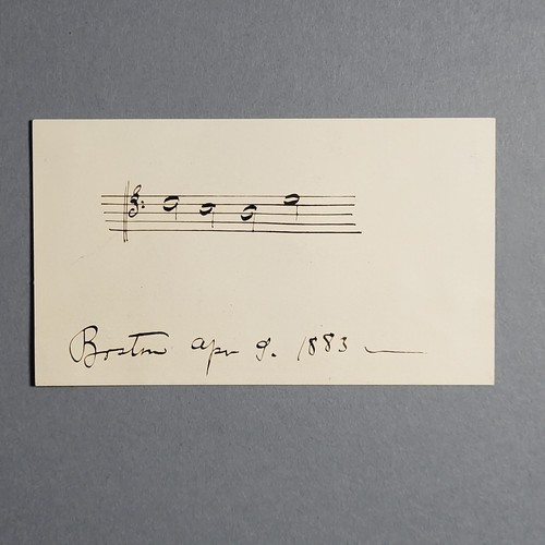 George W Chadwick signierter Brief mit gestempeltem Umschlag, handgeschriebene Musik - 1909 - Bild 7 von 7