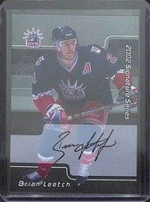 2002-03 Be A Player Hockey Signature Series Autograph #LBL Brian Leetch