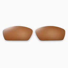 Walleva Brown Polarized Replacement Lenses for Oakley Square Whisker Sunglasses