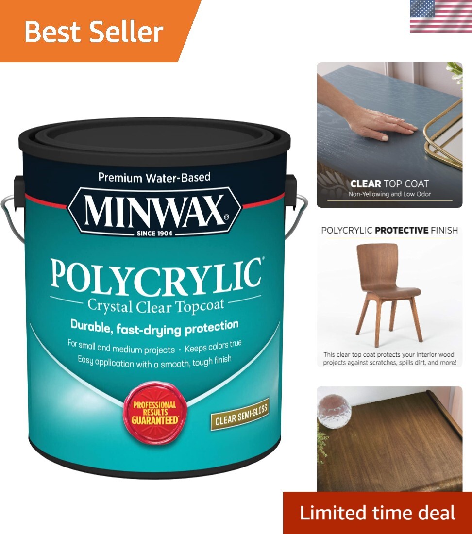 gal Clear Water-Based Protective Finish Semi-Gloss