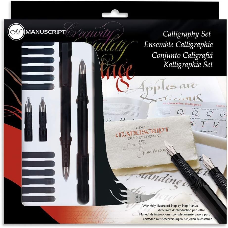 MANUSCRIPT CALLIGRAPHY MASTERCLASS PEN GIFT SET WITH NIBS INK