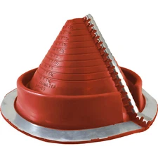 RF902RE (2" - 7-1/4") RETROFIT RED SILICONE Flexible Pipe Flashing Dektite