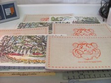 7 Vintage Put a Tiger in Your Tank Esso Advertise GEORGE SHAWE Scenic Placemats