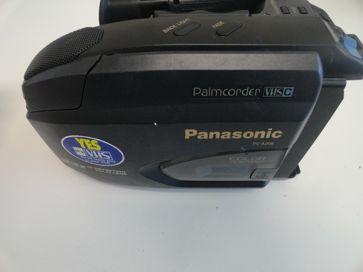 PP1: Panasonic PV-A208 D Palmcorder VHS-C camcorder for Parts or